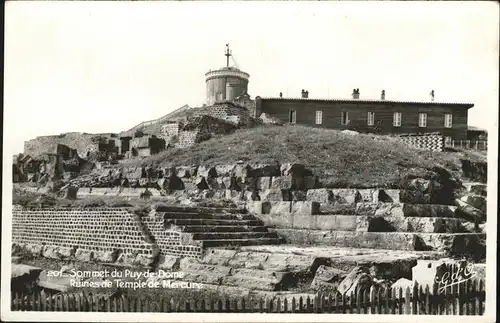 Puy-de-Dome Ruines Temple Mercure Kat. Neuville