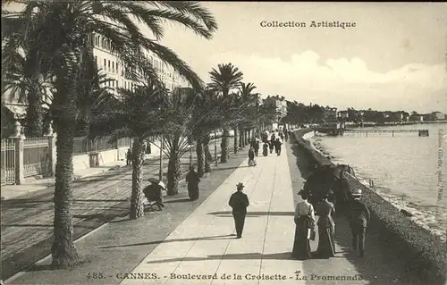 Cannes Alpes-Maritimes Boulevard Croisette Kat. Cannes