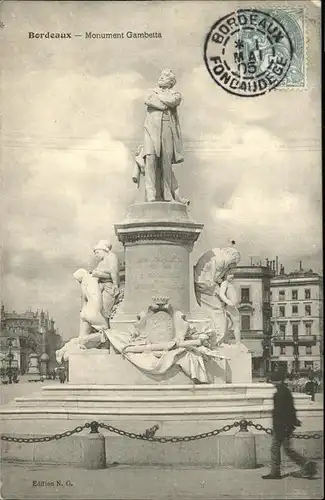 Bordeaux Monument Gambetta Kat. Bordeaux