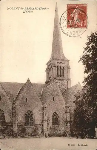 Nogent-le-Bernard Eglise Kat. Nogent-le-Bernard