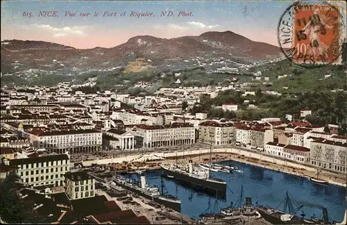 hw09954 Nice Alpes Maritimes Port Riquier Kategorie. Nice Alte Ansichtskarten