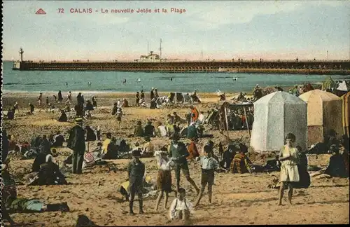 Calais Nouvelle Jetee Plage Kat. Calais