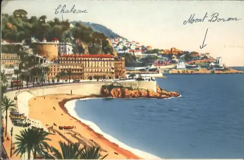 hw09995 Nice Alpes Maritimes Chateau Mont Boron Kategorie. Nice Alte Ansichtskarten