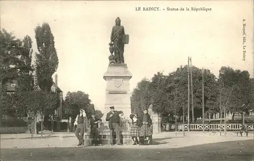 Le Raincy Statue Republique Kat. Le Raincy