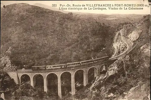 Font-Romeu-Odeillo-Via Viaduc de la Cababasse Eisenbahn Kat. Font-Romeu-Odeillo-Via