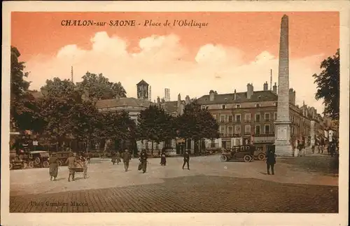 Chalon-sur-Saone Place de l Obelisque Kat. Chalon-sur-Saone