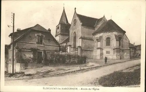 Elincourt-Sainte-Marguerite Abside Eglise Kat. Elincourt-Sainte-Marguerite