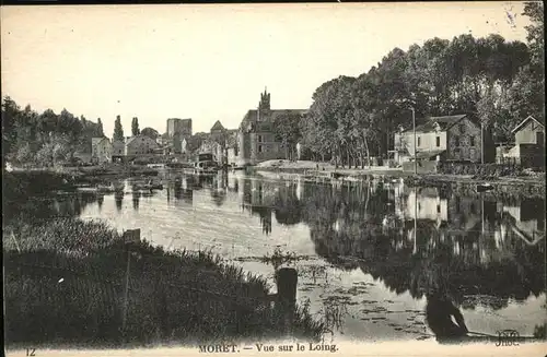 Moret-sur-Loing le Loing Kat. Moret-sur-Loing