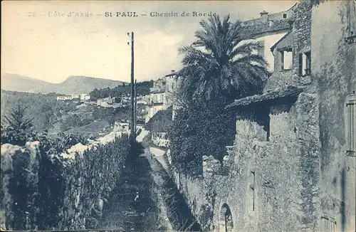 Saint-Paul-de-Vence Chemin de Ronde Kat. La Colle-sur-Loup