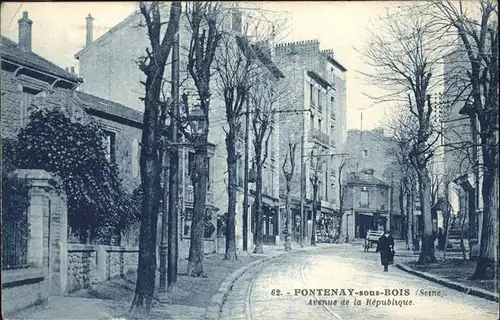 Fontenay-sous-Bois Avenue Republique Kat. Fontenay-sous-Bois