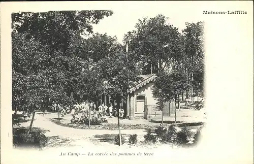 Maisons-Laffitte Au Camp corvee des pommes de terre Kat. Maisons-Laffitte