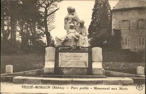 Villie-Morgon Parc public Monument aux Morts Kat. Villie-Morgon