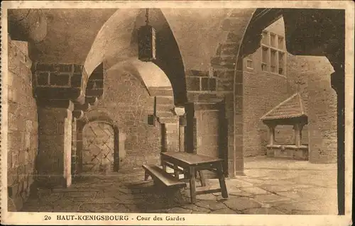 Haut-Koenigsbourg Hohkoenigsburg Cour des Gardes / Orschwiller /Arrond. de Selestat-Erstein