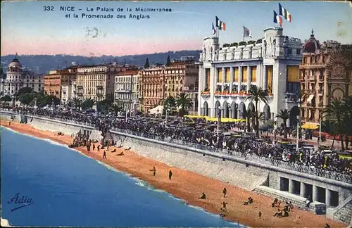 hw10916 Nice Alpes Maritimes Palais Mediterranee Kategorie. Nice Alte Ansichtskarten