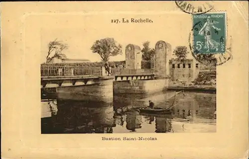 La Rochelle Charente-Maritime Bastion Saint Nicolas Bruecke Kat. La Rochelle