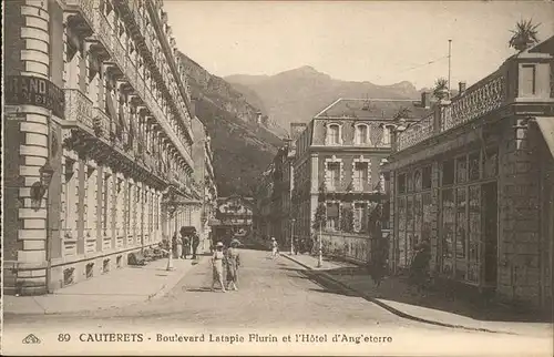 Cauterets Boulevard Latapie Flurin Hotel Angleterre Kat. Cauterets