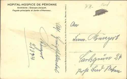 Peronne Somme Hopital Hospice / Peronne /Arrond. de Peronne