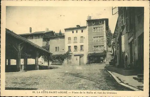 La Cote-Saint-Andre Place Halle Chateau Kat. La Cote-Saint-Andre