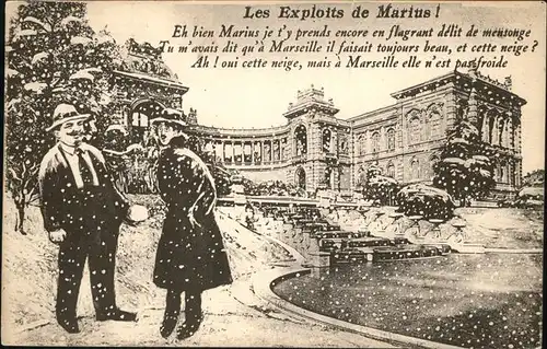 hw11333 Marseille Marius Winter Kategorie. Marseille Alte Ansichtskarten