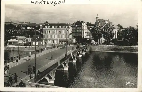 Montlucon Vieux Chateau Bruecke Kat. Montlucon