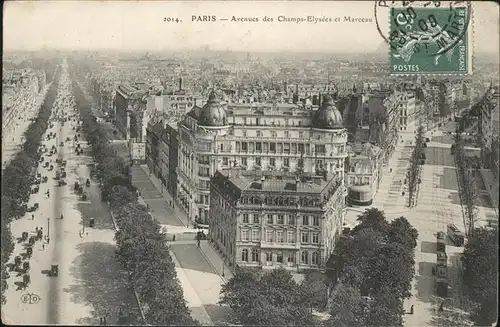 Paris Avenues Champs Elysees Strassenbahn Kat. Paris