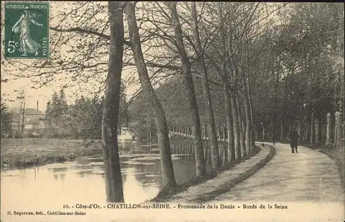 Chatillon-sur-Seine Promenade Douix Seine Kat. Chatillon-sur-Seine