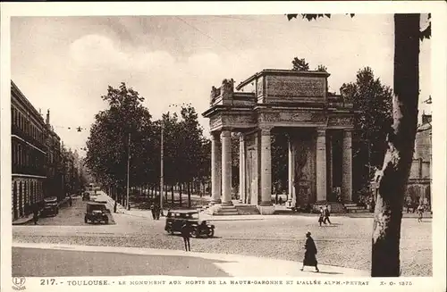 Toulouse Haute-Garonne Monument aux Morts de la Haute Garonne Kat. Toulouse