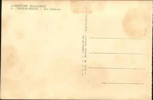 Vals-les-Bains Vue generale Kat. Vals-les-Bains