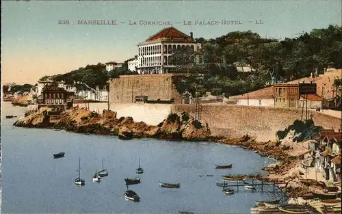 hw12068 Marseille Corniche Place Hotel Kategorie. Marseille Alte Ansichtskarten