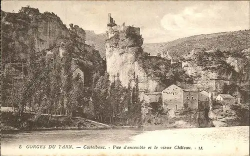 hw14824 Gorges du Tarn Castelbouc Kategorie. Le Rozier Alte Ansichtskarten