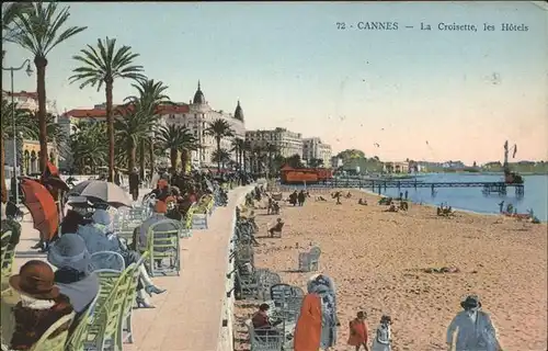 hw14830 Cannes Alpes-Maritimes Croisette
Hotels Kategorie. Cannes Alte Ansichtskarten