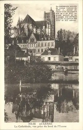 hw14845 Auxerre Cathedrale Kategorie. Auxerre Alte Ansichtskarten