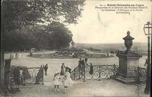 hw14849 Saint-Germain-en-Laye Terrasse des escaliers Henri II. Kategorie. Saint-Germain-en-Laye Alte Ansichtskarten