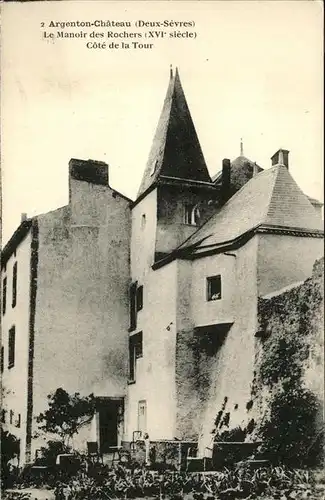 hw15139 Argenton-Chateau Manoir des Rochers
Cote de la Tour Kategorie. Argenton-les-Vallees Alte Ansichtskarten