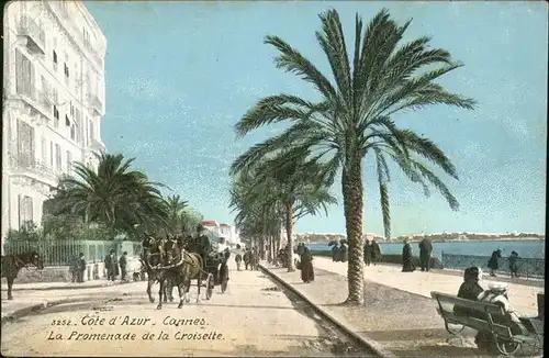 Cannes Alpes-Maritimes La promenade de la croisette Kat. Cannes