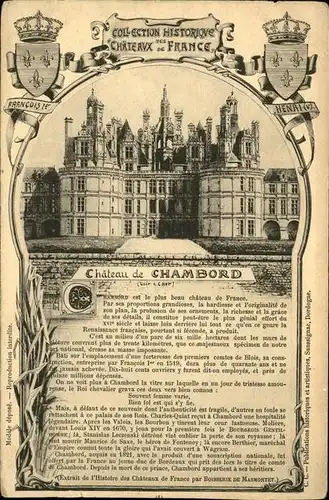 hw15266 Chambord Blois Chateau Kategorie. Chambord Alte Ansichtskarten