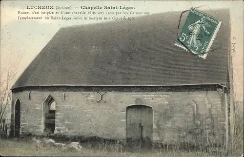 hw15455 Lucheux Chapelle Saint-Leger Kategorie. Lucheux Alte Ansichtskarten