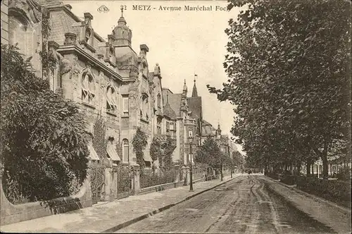 hw15527 Metz Moselle Avenue Marechal Fohc Kategorie. Metz Alte Ansichtskarten