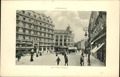 Grenoble Rue Felix Poulat Kat. Grenoble