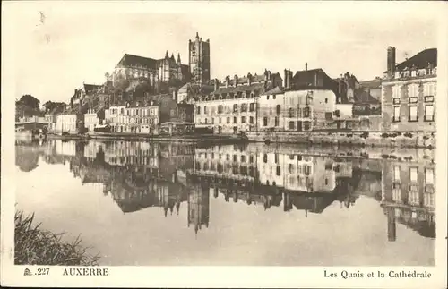 Auxerre Quais Cathedrale Kat. Auxerre