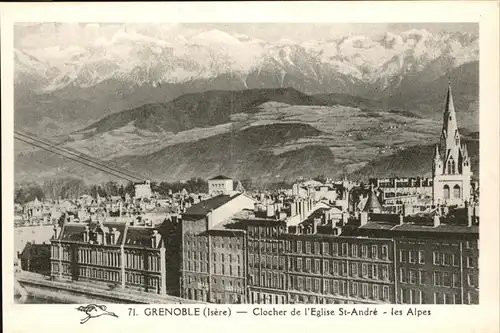 Grenoble Clocher de L Eglise St. Andre Kat. Grenoble