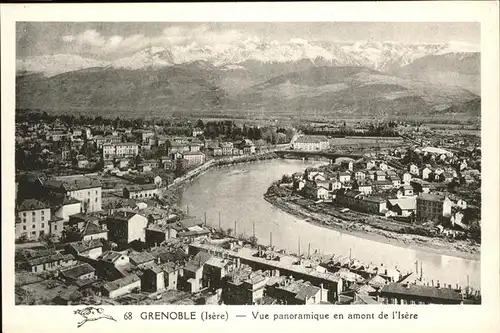 Grenoble Vue panoramique Kat. Grenoble