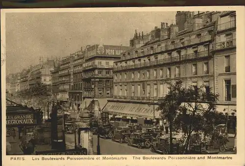 Paris Boulevards Poissonniere et Monmartre Kat. Paris
