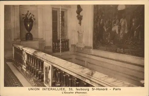 Paris Union Interalliee St. Honore L Escalier Kat. Paris