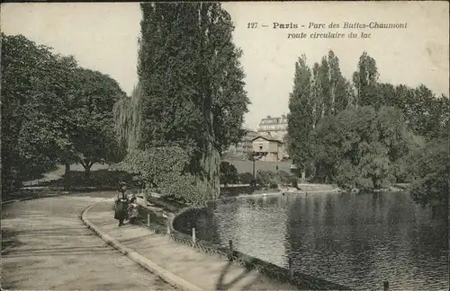 Paris Parc des Buttes-Chaumont Lac Kat. Paris