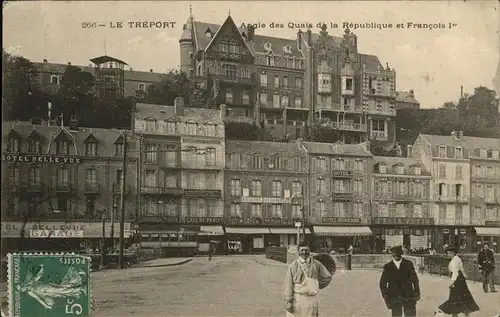 Le Treport Angle des Quais Republique Kat. Le Treport