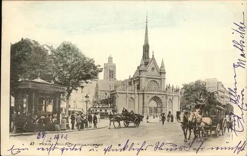 Paris Eglise Saint-Laurent Kat. Paris