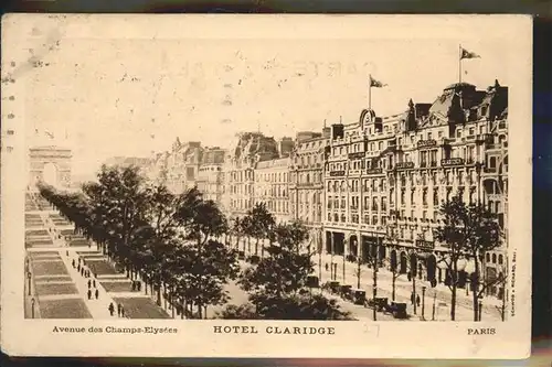 Paris Hotel Claridge Kat. Paris