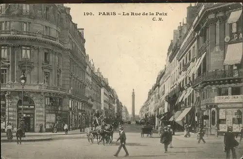 Paris Rue de la Paix Kat. Paris