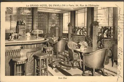 Paris Grand Hotel du Pavillon Bar Kat. Paris